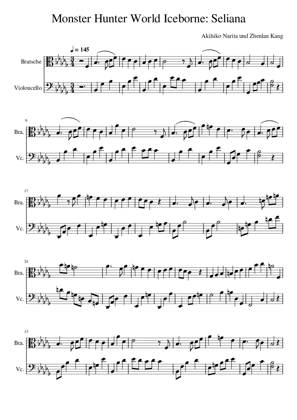 monster hunter world iceborne - seliana day theme - Page 1