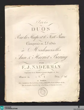 3 Duos pour la harpe et le piano