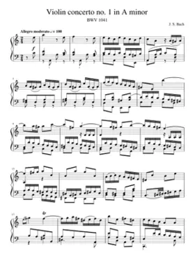 Violin Concerto in A minor BWV 1041