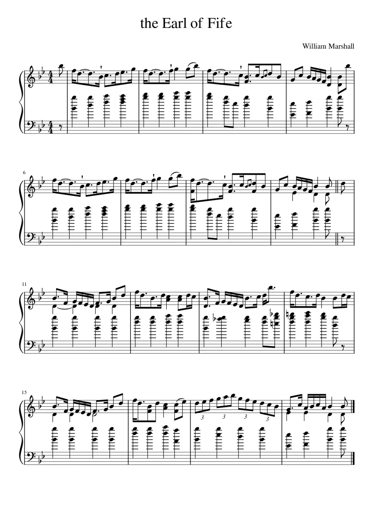 the Earl of Fife - Page 1