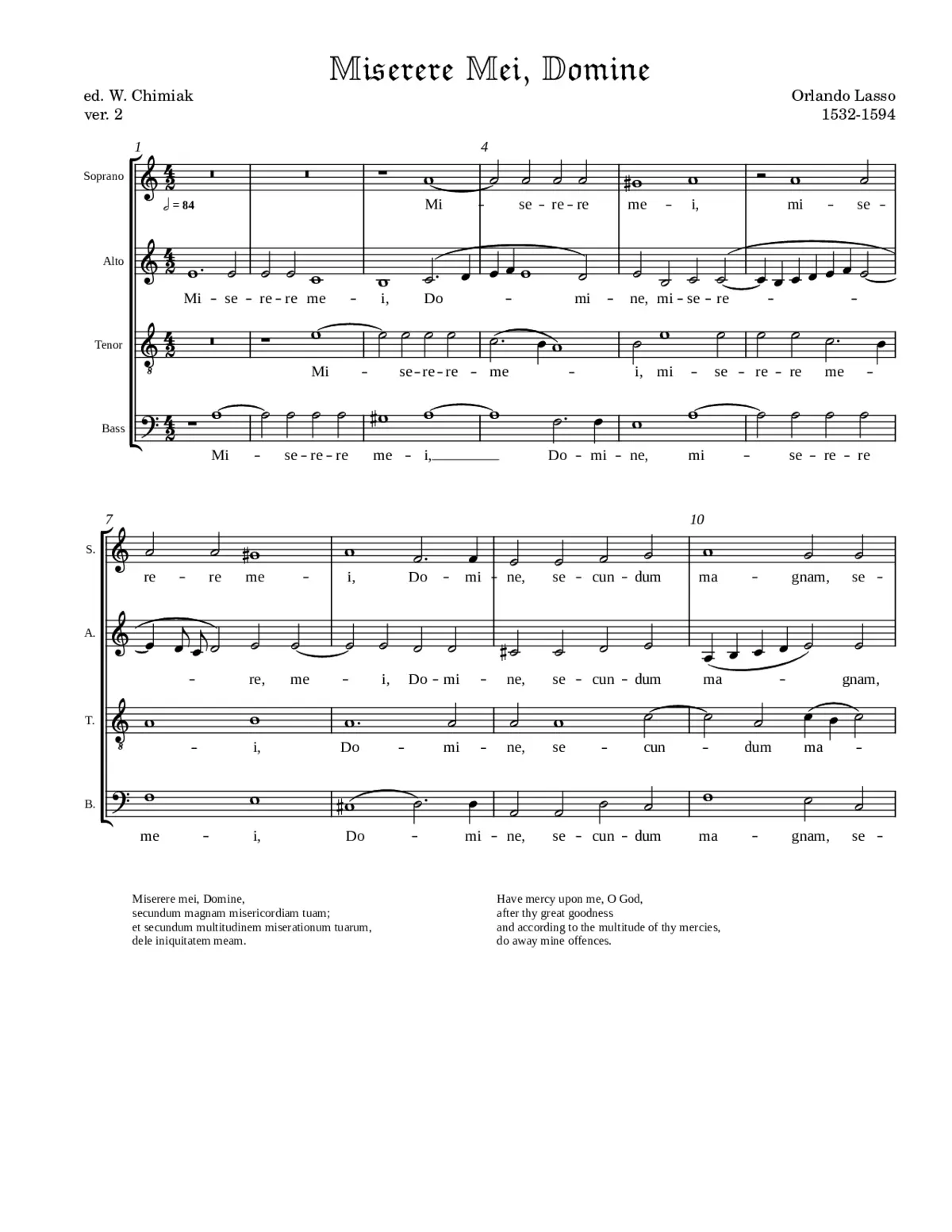 Miserere mei Domine - Page 1
