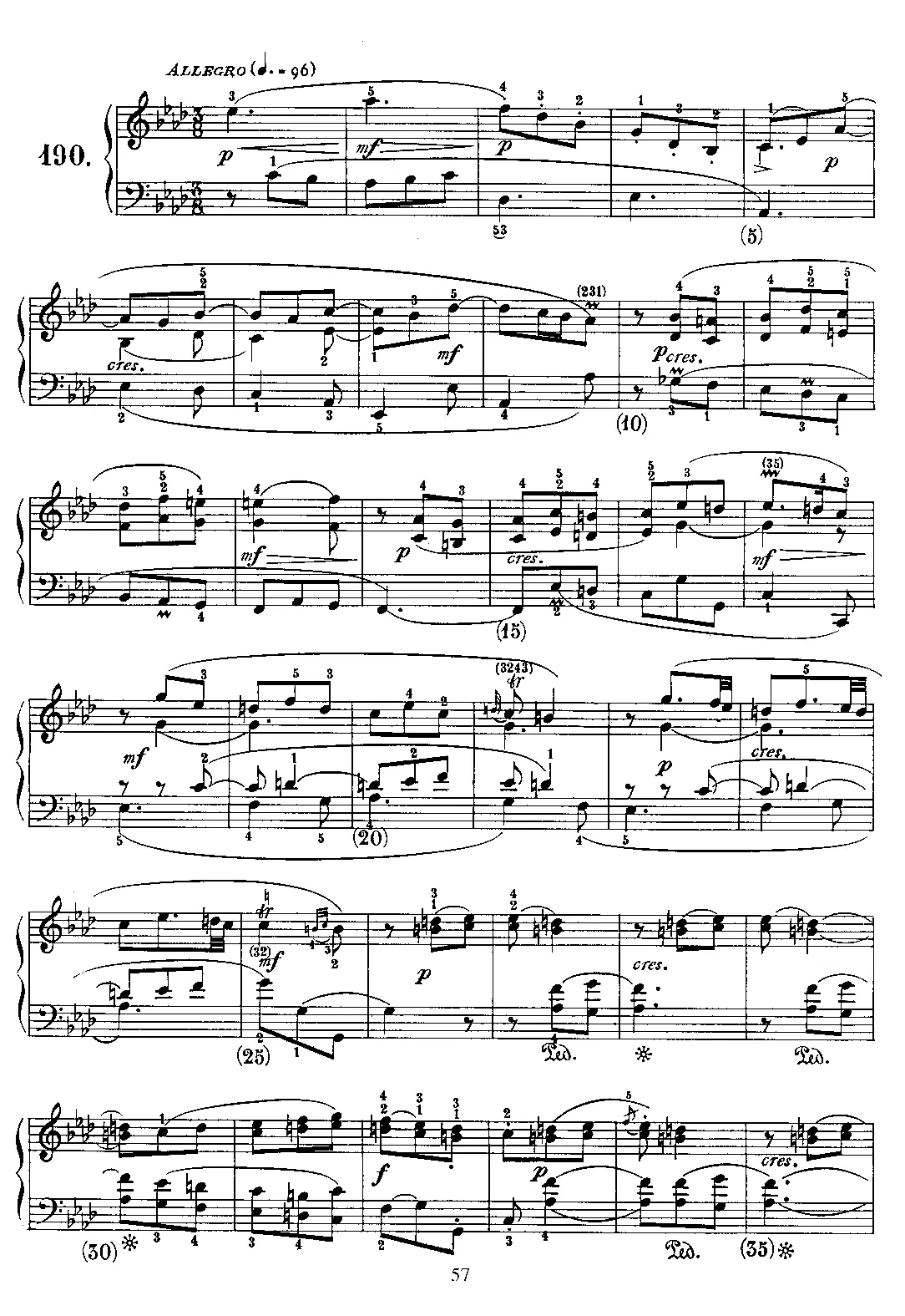 Keyboard Sonata in A-flat major - Page 1
