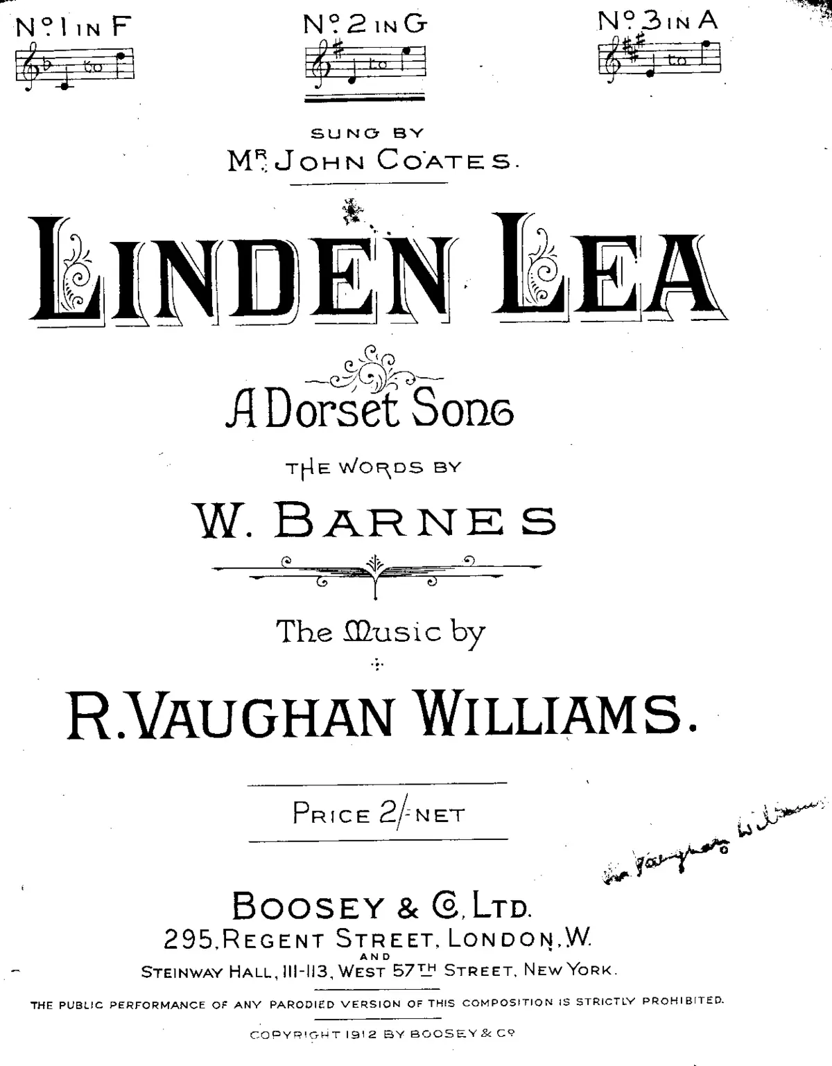 Linden Lea - Page 1