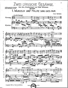 2 Lyrische Gesänge