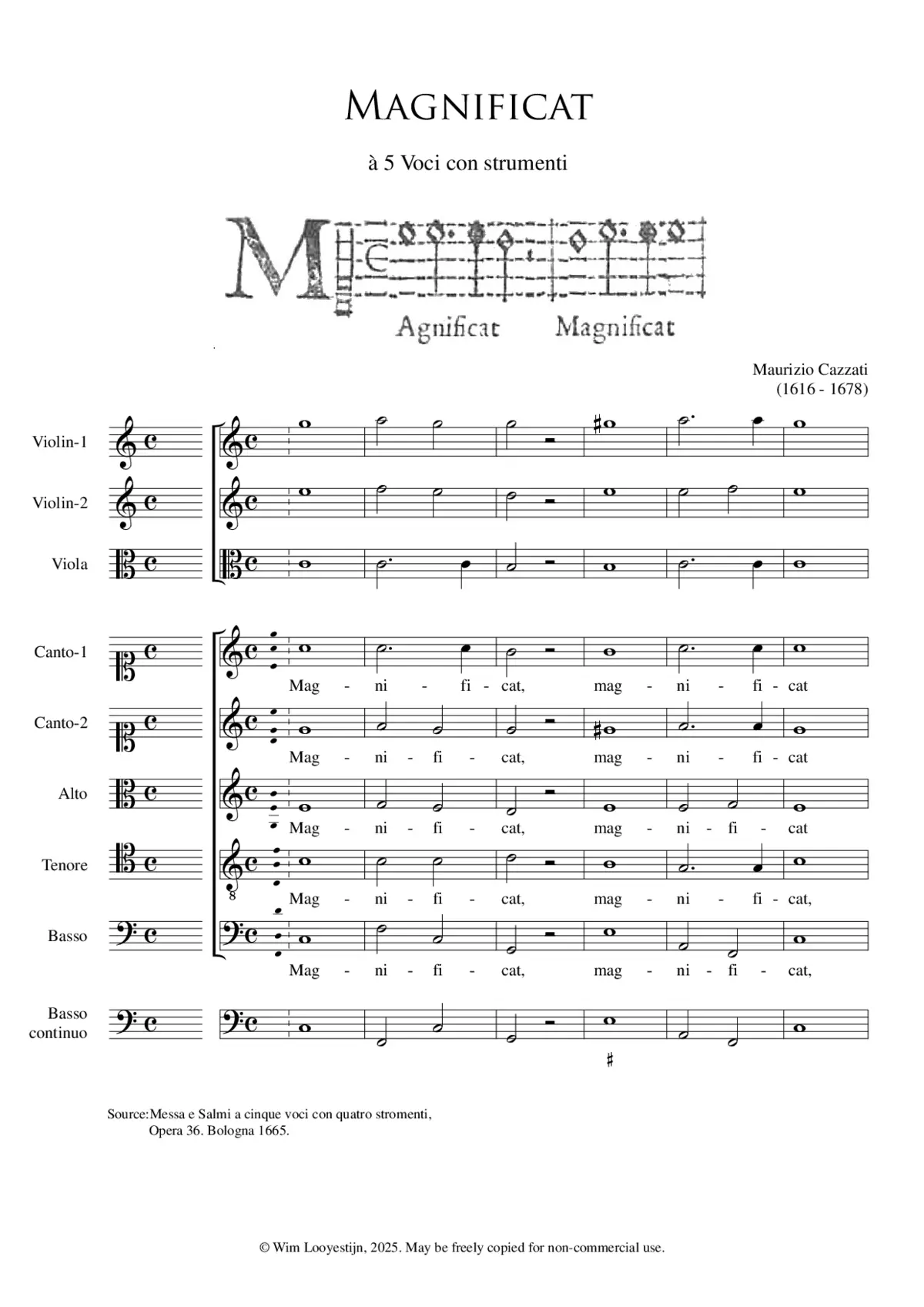 Magnificat a 5 op.36 - Page 1