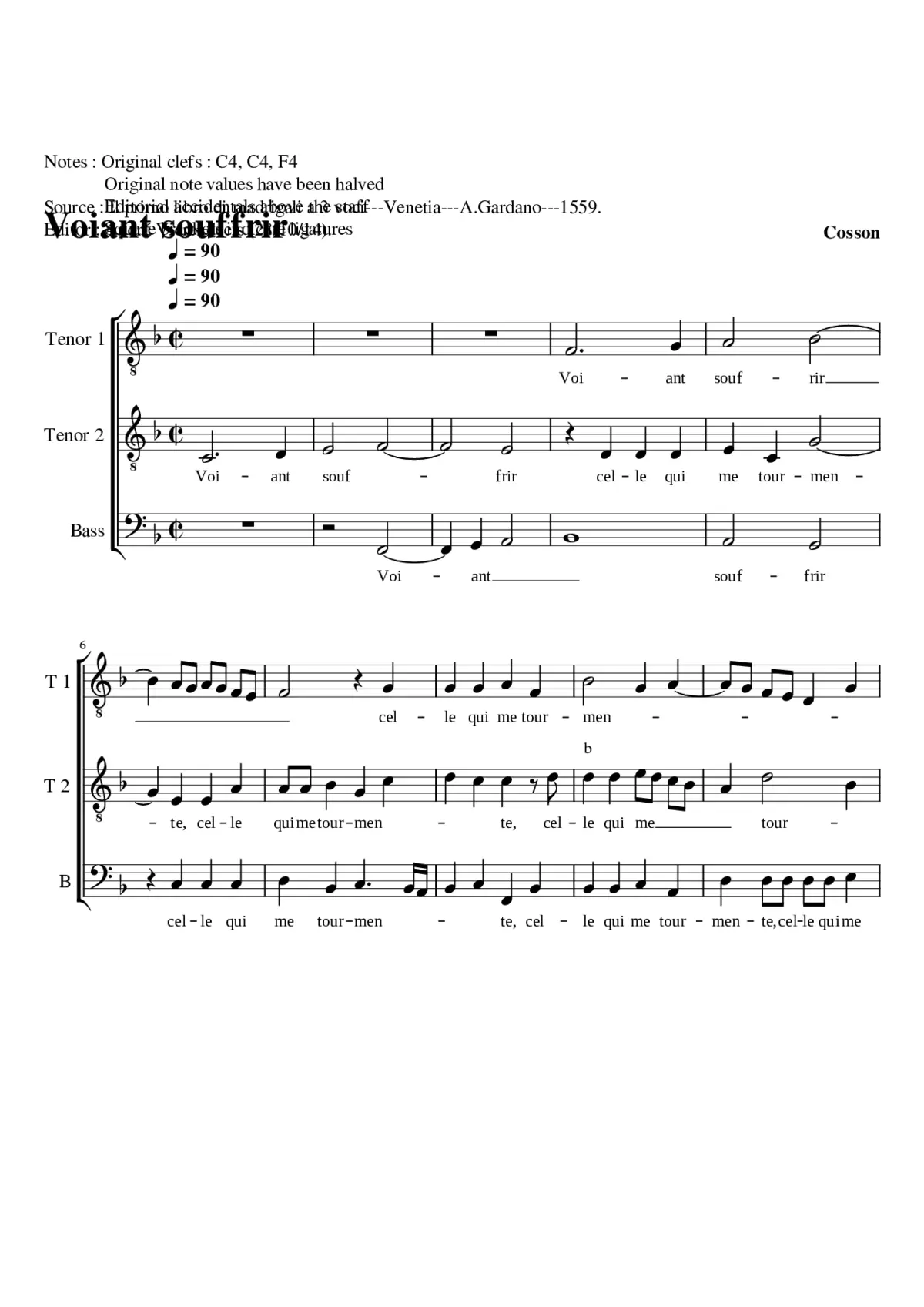 Voiant souffrir - Page 1