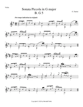 Sonata Piccola in G major