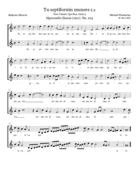 Tu septiformis munere