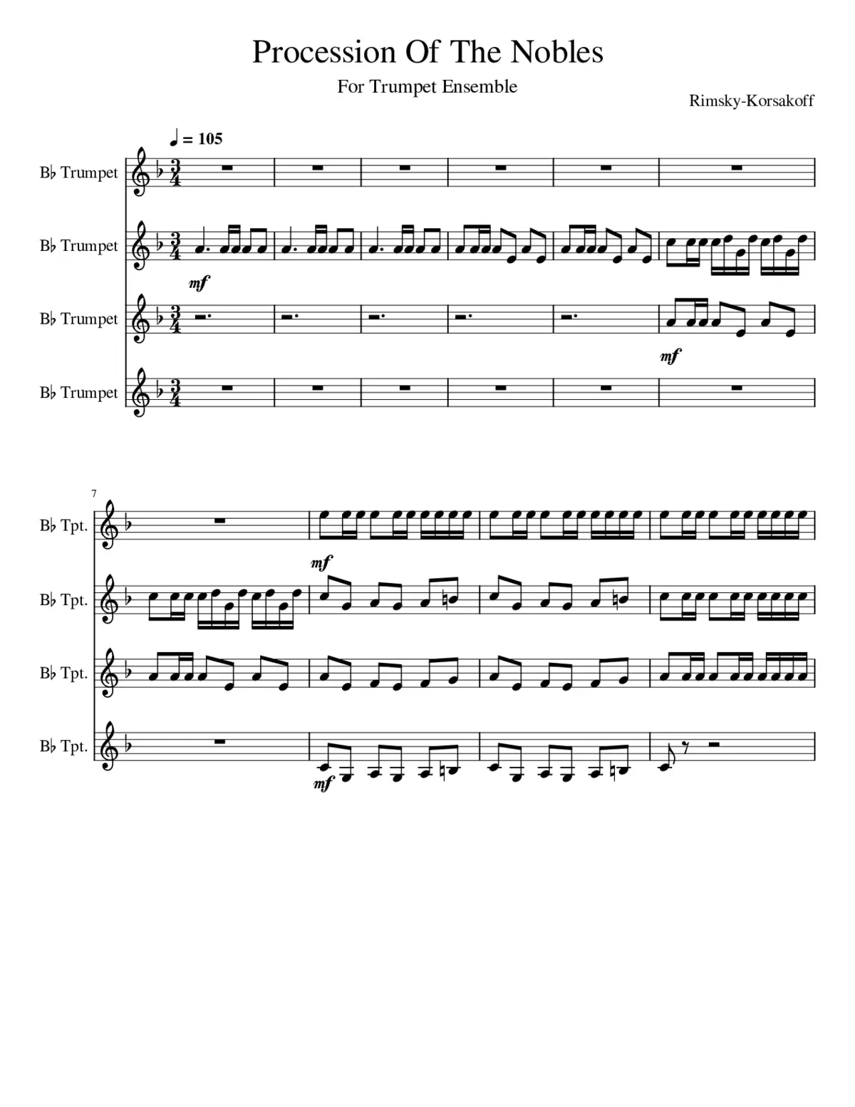 Procession of the Nobles - Page 1