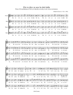 S'io ve dico ca sete la chiù bella