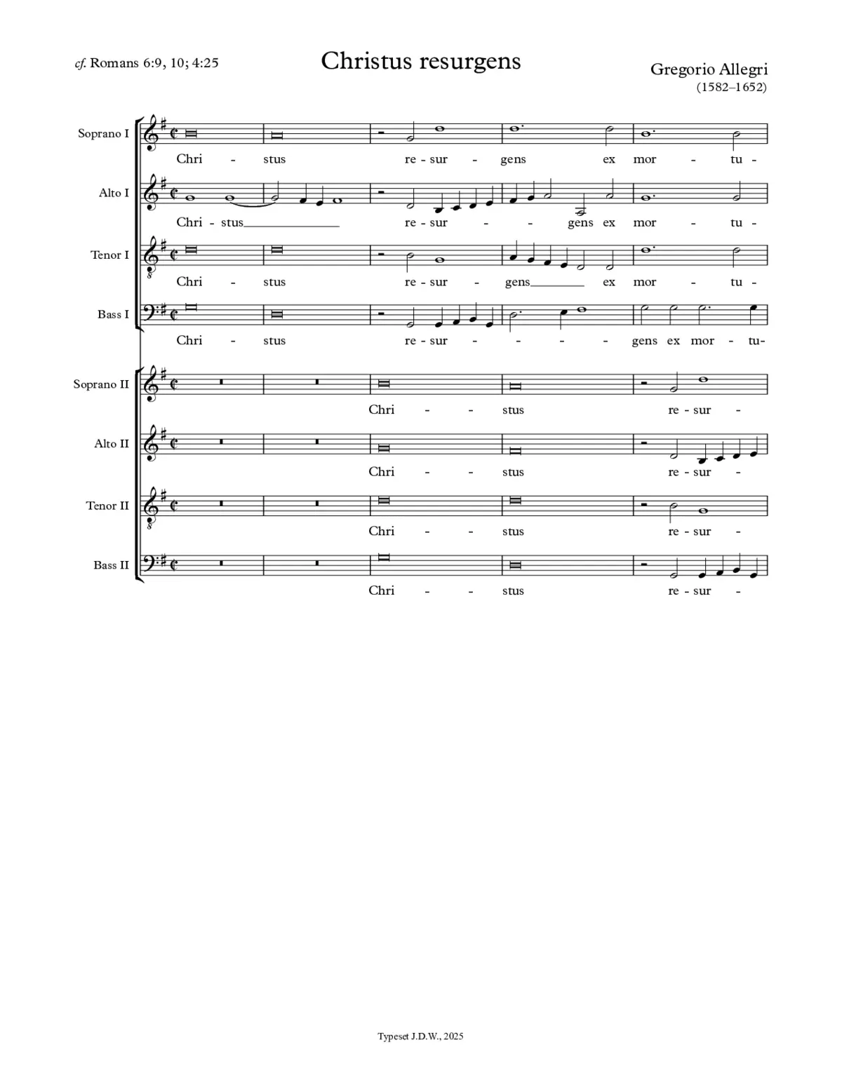 Christus resurgens - Page 1