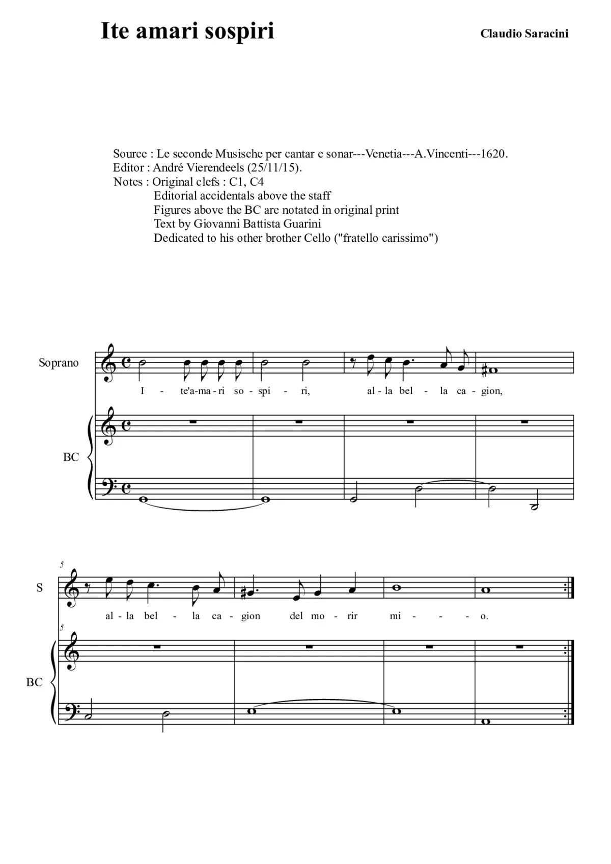 Ite amari sospiri - Page 1