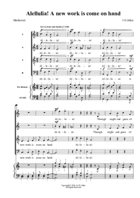 Allelulia, A New Work is come on hand