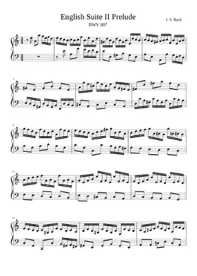 English Suite No.2 in A minor BWV 807