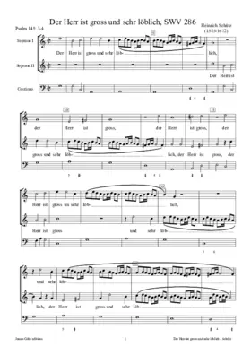 Der Herr ist gross, SWV 286