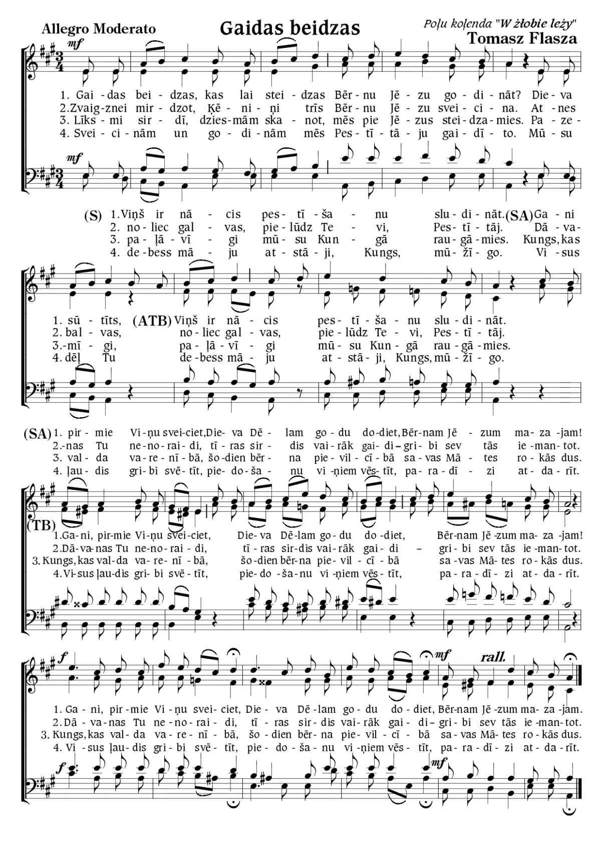 Gaidas beidzas (W żłobie leży) - Page 1