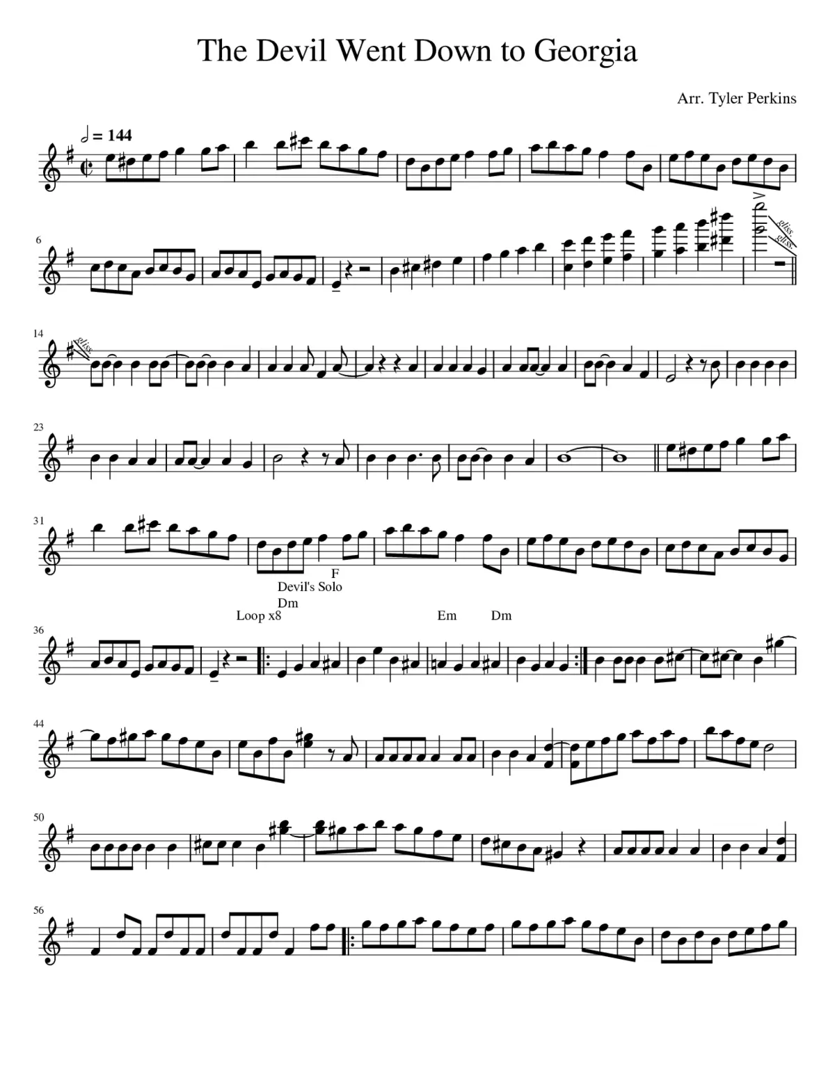 the devil went down to georgia - Page 1