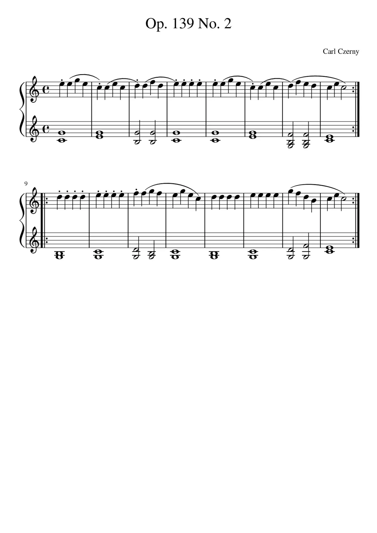 Carl Czerny Op. 139 No. 2 - Page 1