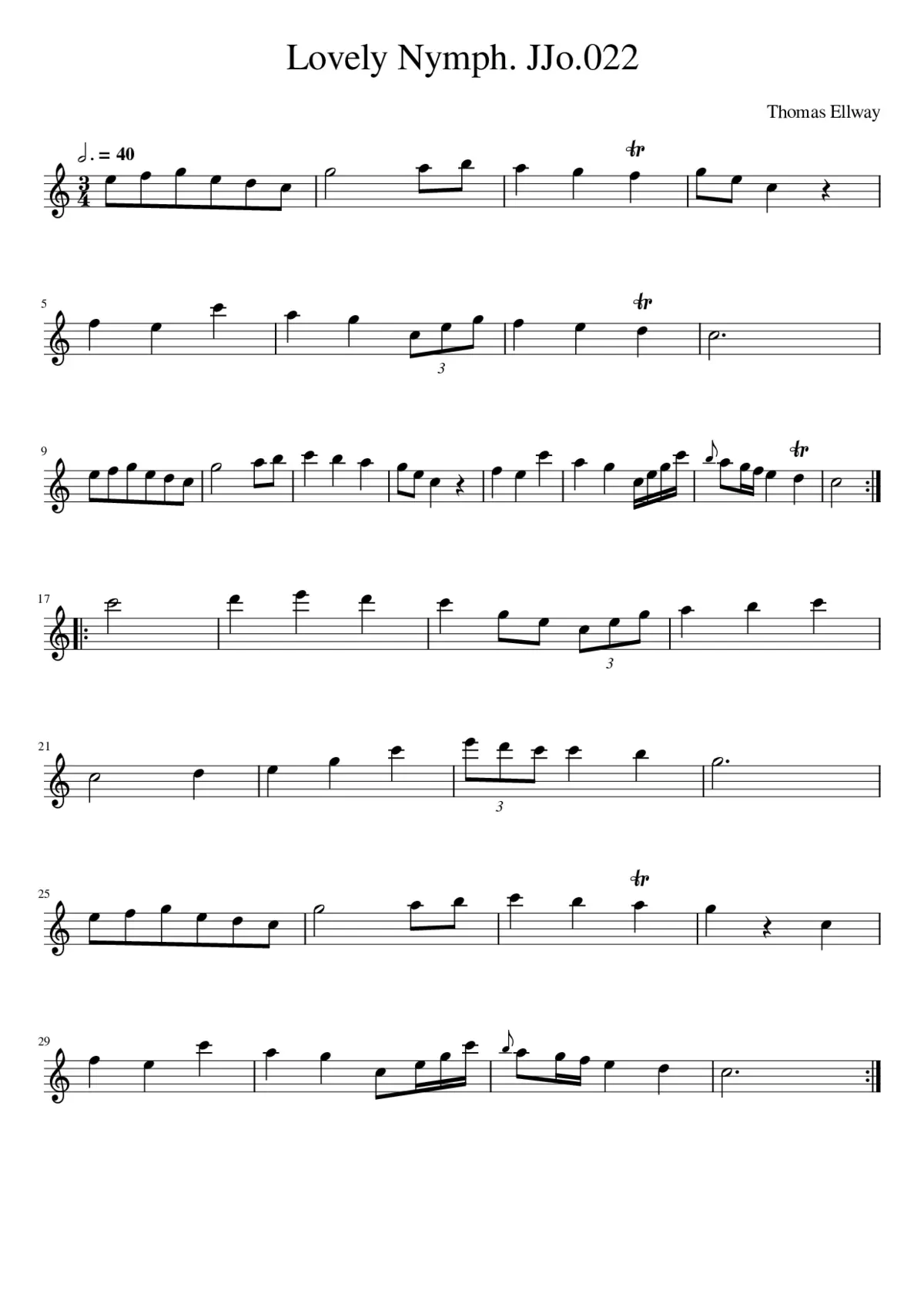 Lovely Nymph. JJo.022 - Page 1