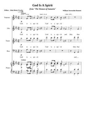 God is a Spirit from (from The Woman of Samaria Op.44)