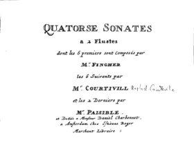 14 Sonates a 2 flustes