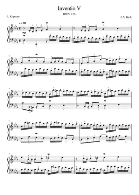Invention in E-flat major BWV 776