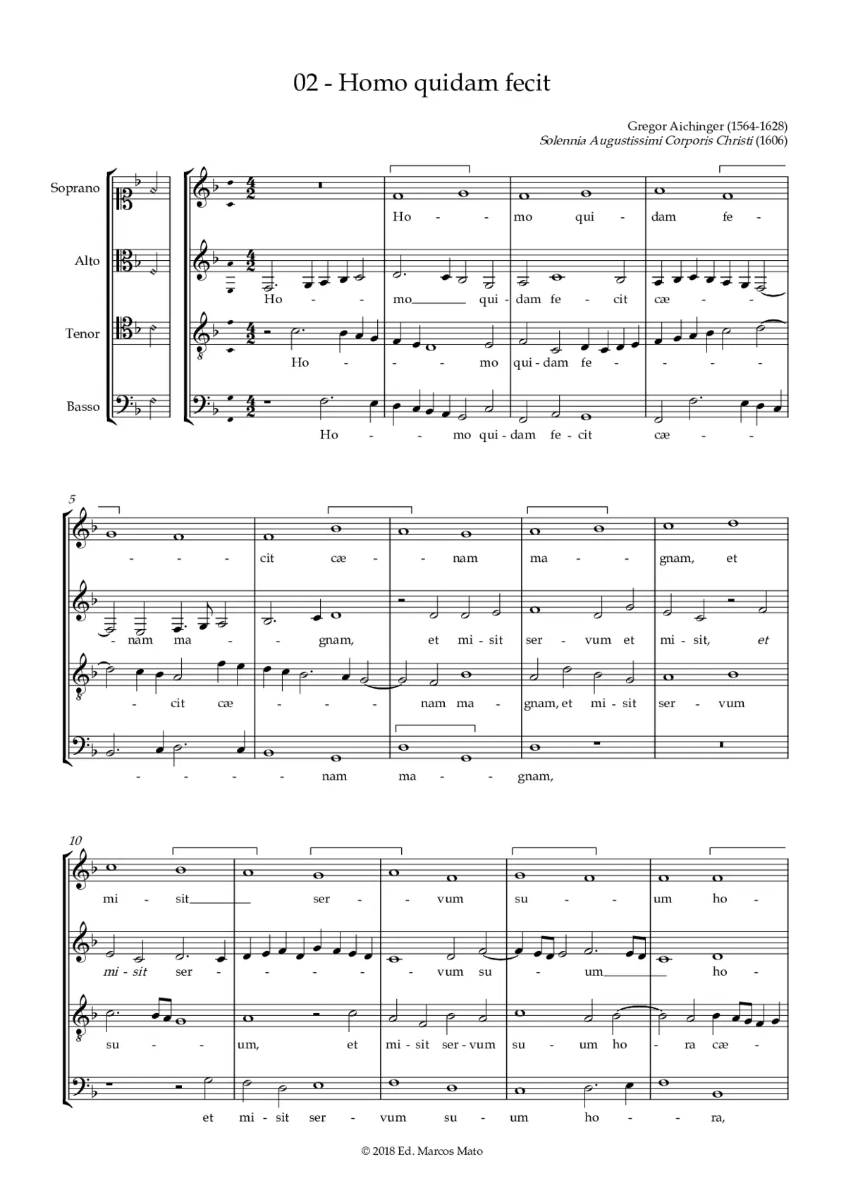 Homo quidam fecit - Page 1