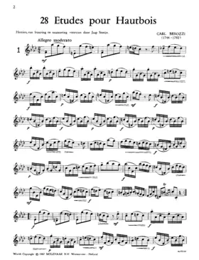 28 Etudes for oboe