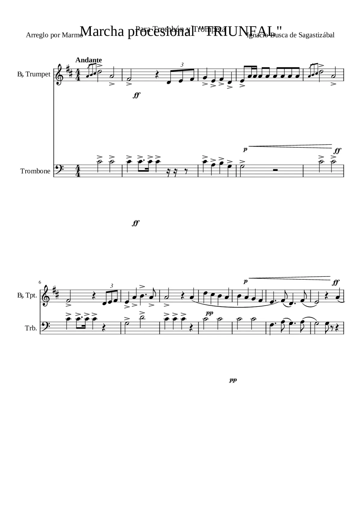 Marcha procesional TRIUNFAL - Page 1