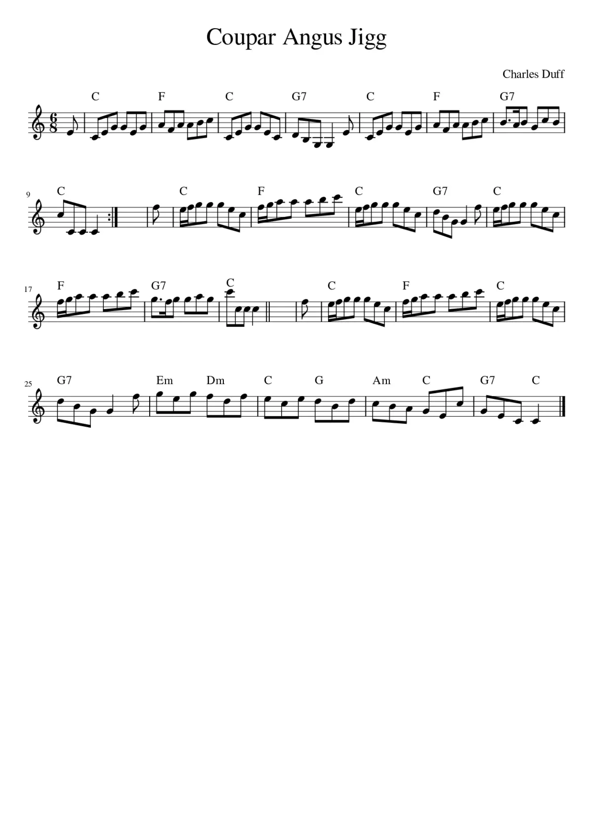 Coupar Angus Jigg - Page 1
