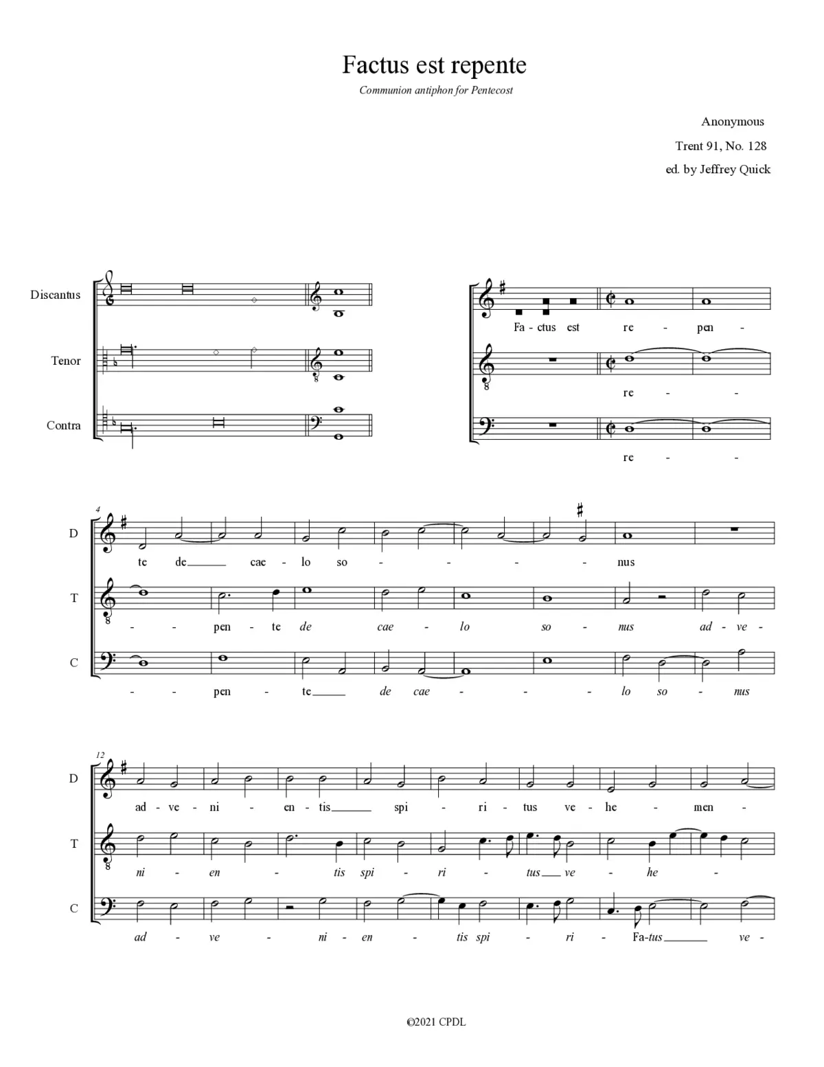 Factus est repente - Page 1