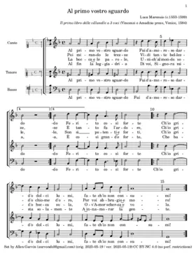 Al primo vostro sguardo