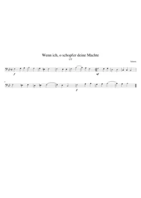 Wenn ich schopfe deine Machte