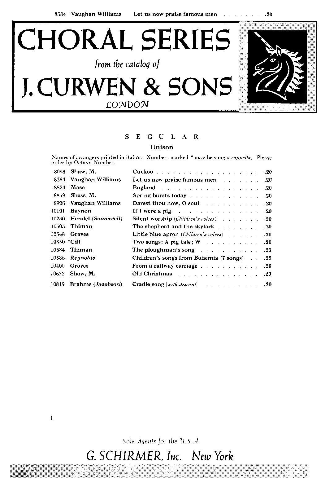 Let Us Now Praise Famous Men - Page 1