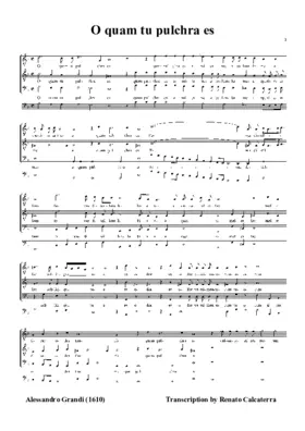 O quam tu pulchra es, a 3
