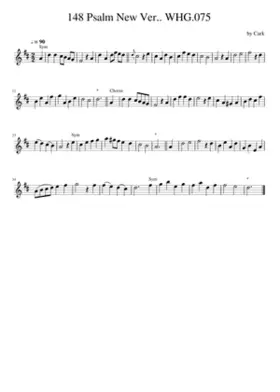 148 Psalm New Ver.. WHG.075
