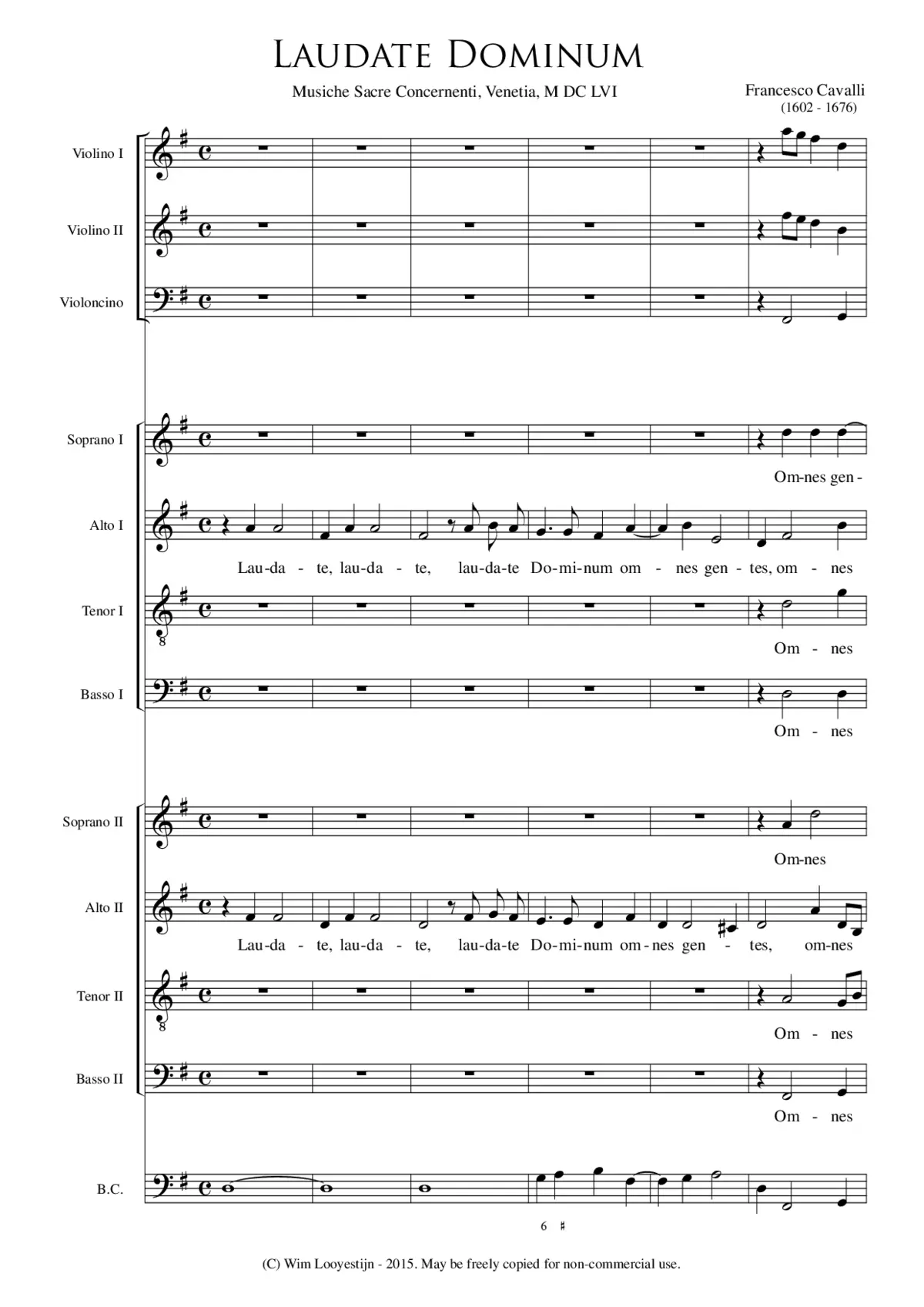 Laudate Dominum a 8 - Page 1