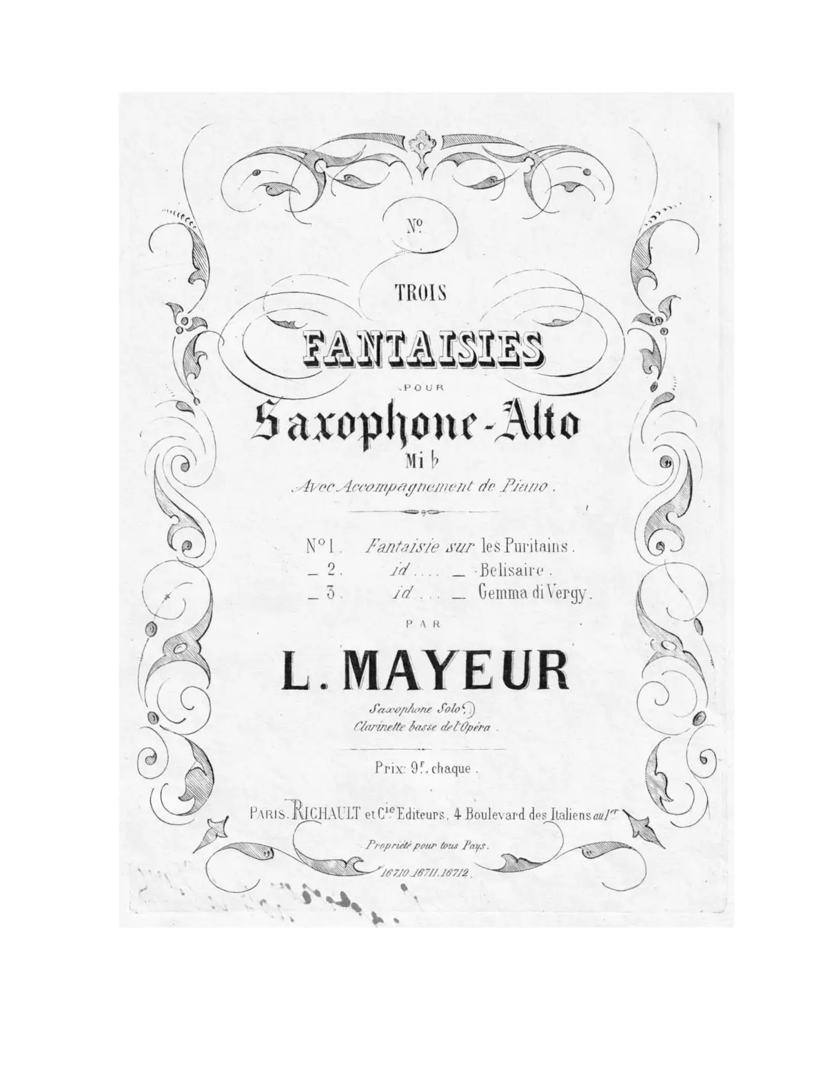 3 Fantaisies - Page 1
