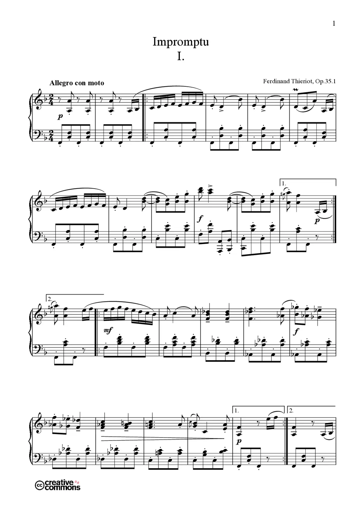 3 Impromptus - Page 1