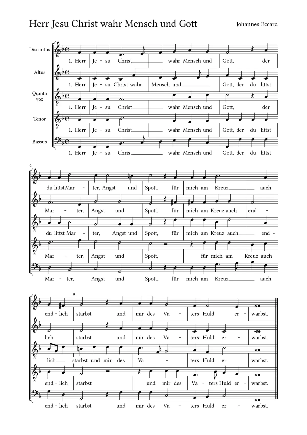 Herr Jesu Christ wahr Mensch und Gott - Page 1