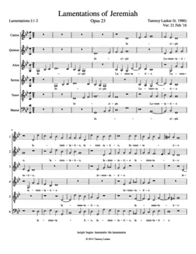 Lamentations of Jeremiah I