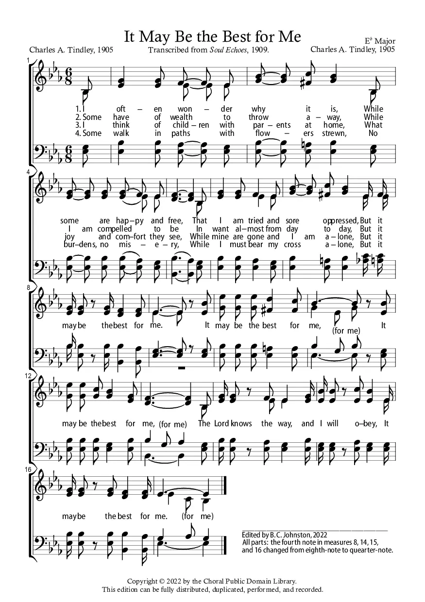 It May Be the Best for Me - Page 1