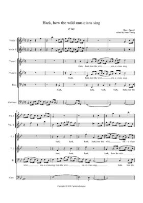 Hark, how the wild musicians sing