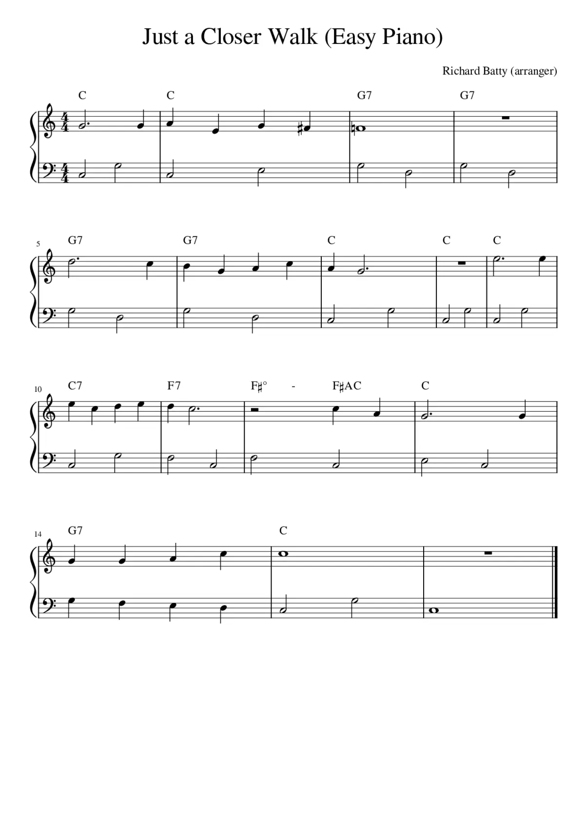 just a closer walk with thee - Page 1