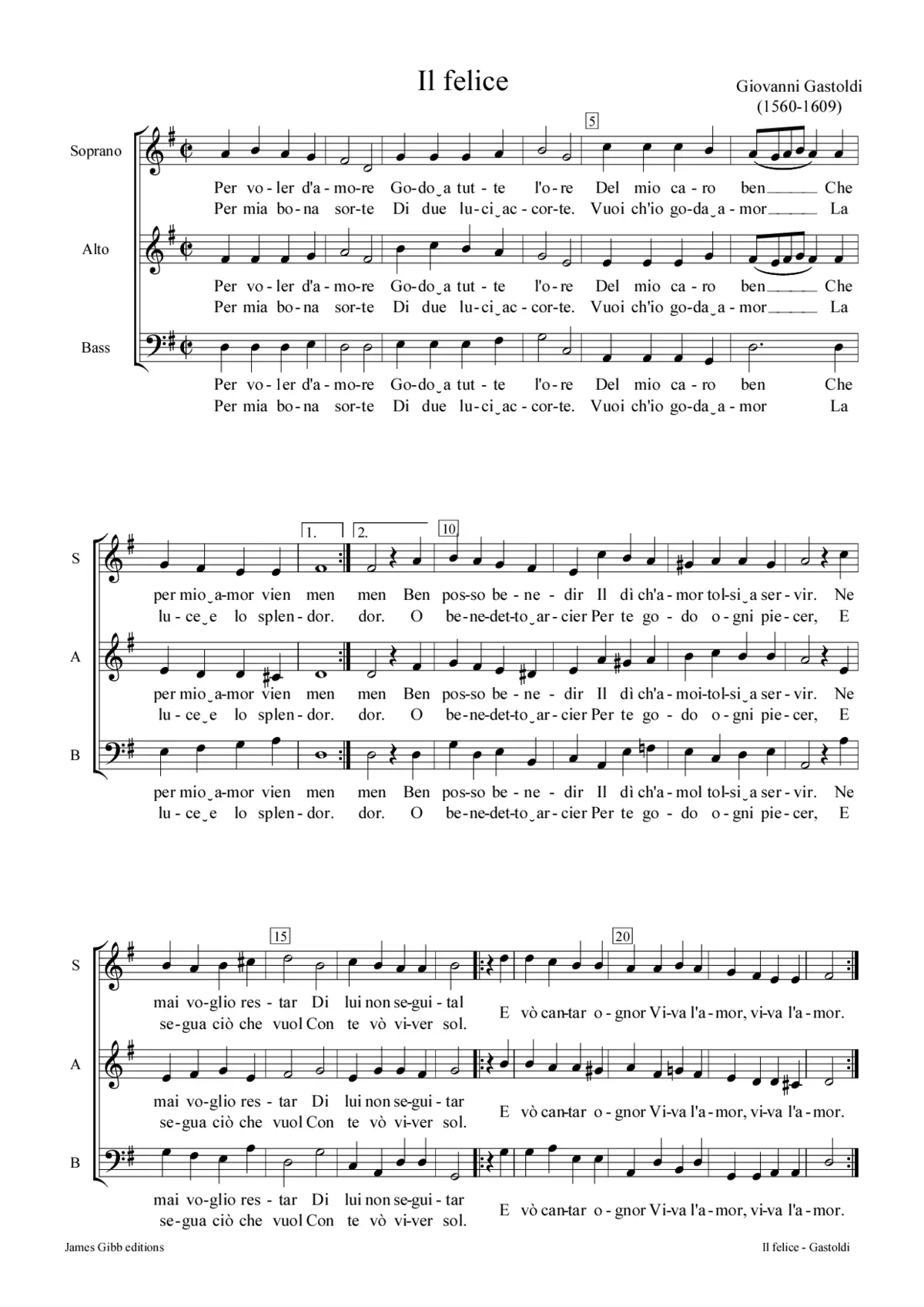 Il Felice (Per voler d'amore) - Page 1