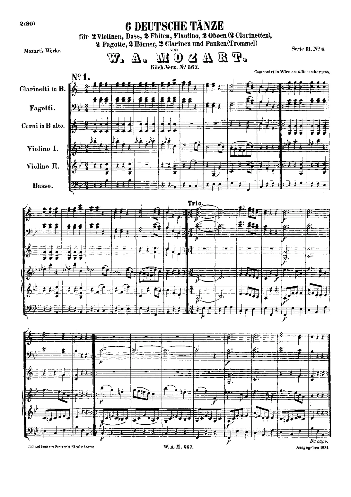 6 German Dances - Page 1