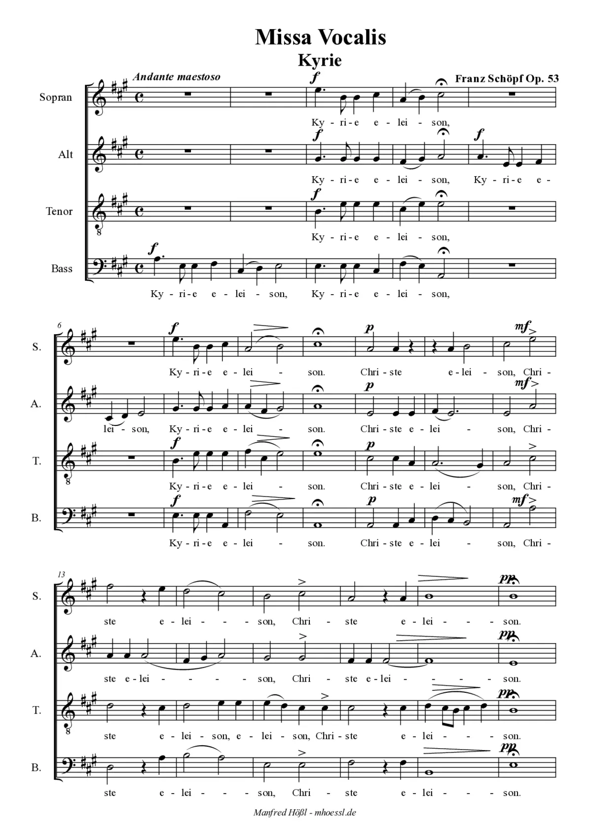 Missa vocalis - Page 1