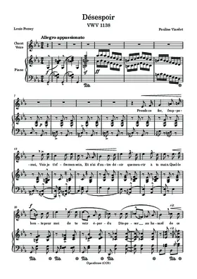 Désespoir, VWV 1138