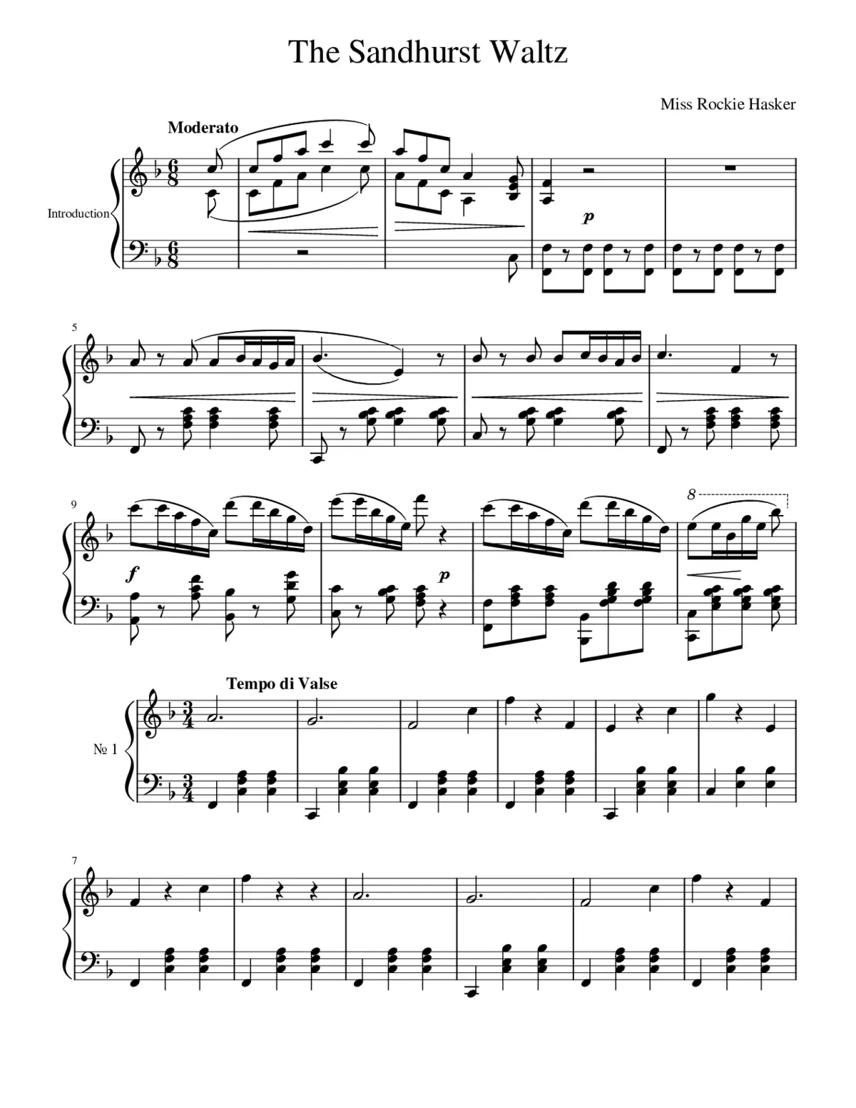 The Sandhurst Waltz - Page 1