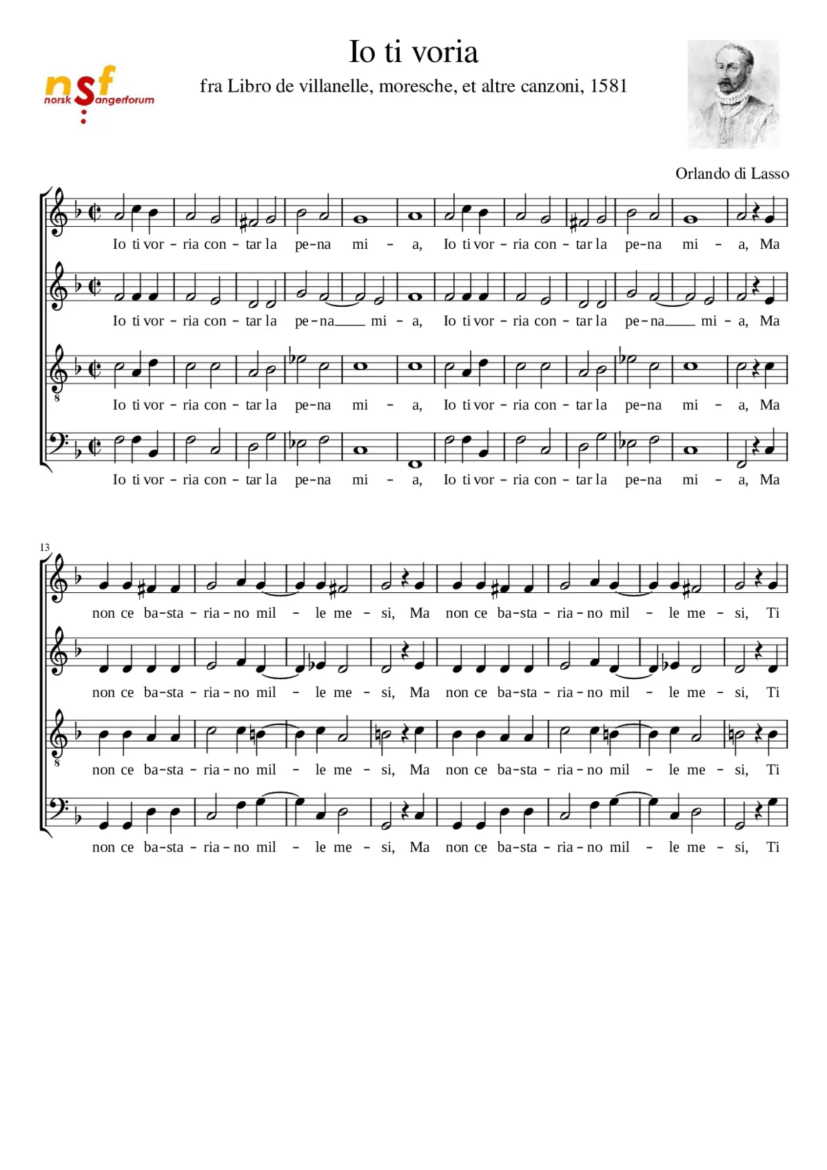 Io ti voria - Page 1